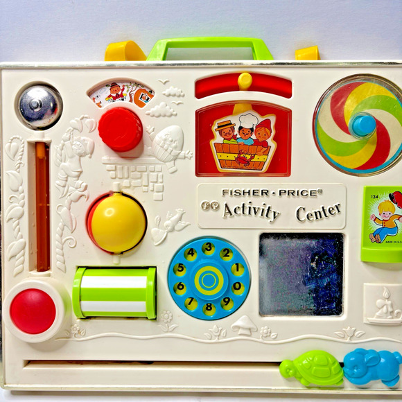 Vintage 1973 Fisher Price Baby Toddler Activity Center Crib Toy - Picture 5 of 5